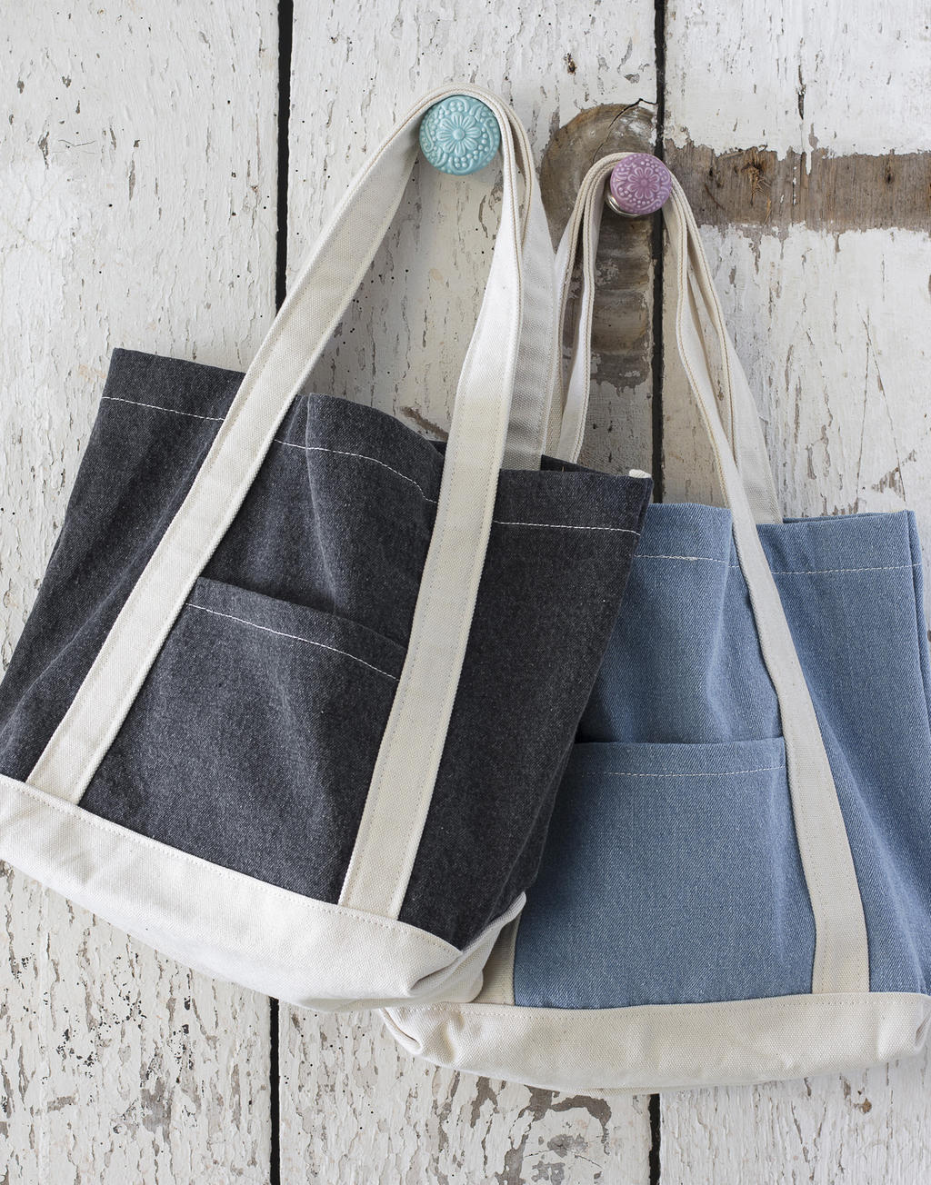 

Płócienna Torba Denim Na Zakupy Blue 63857