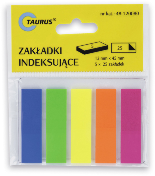 

Zakładki Indeksujące 12x45mm Taurus K-ów