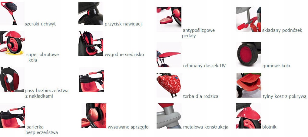 SMART-TRIKE SPIRIT 4W1 - ROWEREK TROJKOŁOWY 10m+ Waga 6 kg