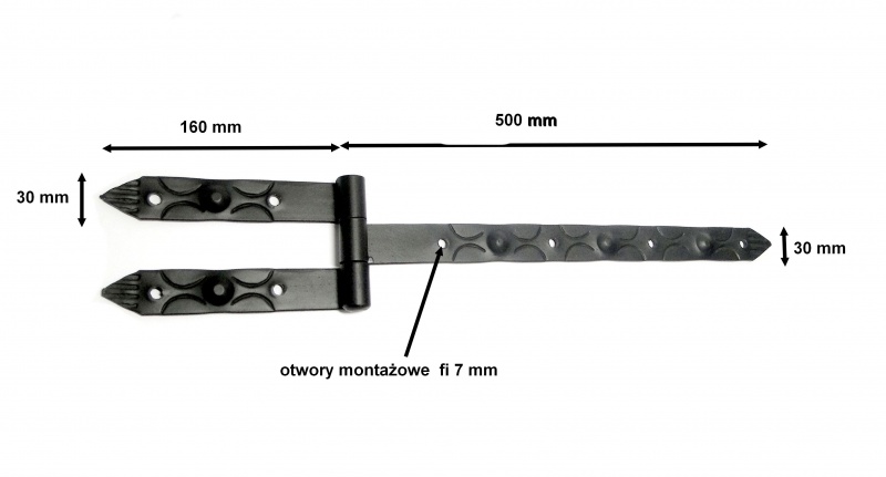 

Zawias Pasowy Do Okiennic Kątowy Kuty Prosty 500mm
