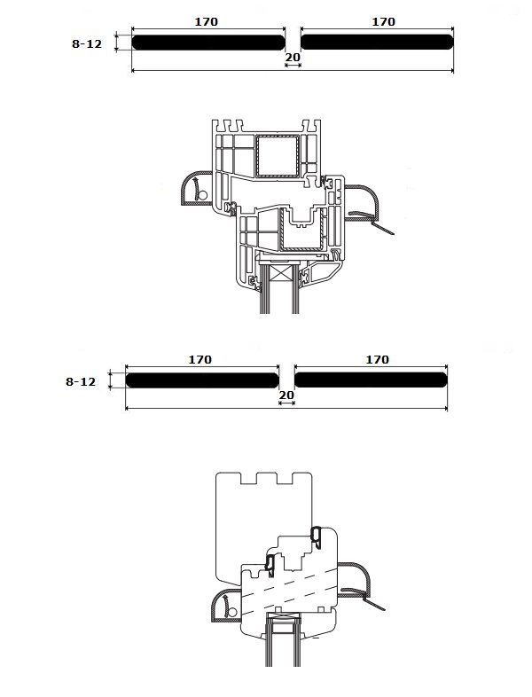 Nawiewnik do okna SM Press Vent CIEMNY BRĄZ/BIAŁY Marka SM