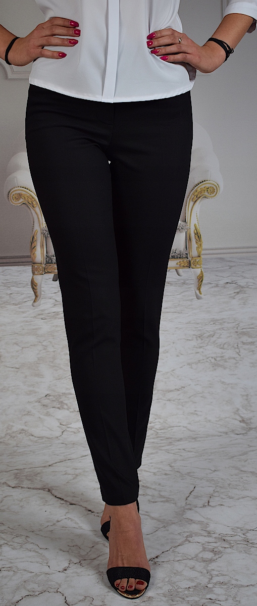 ELEGANCKIE SPODNIE CYGARETKI SIGMA FOR YOU CZARNE DŁUGIE 48 Rozmiar 48