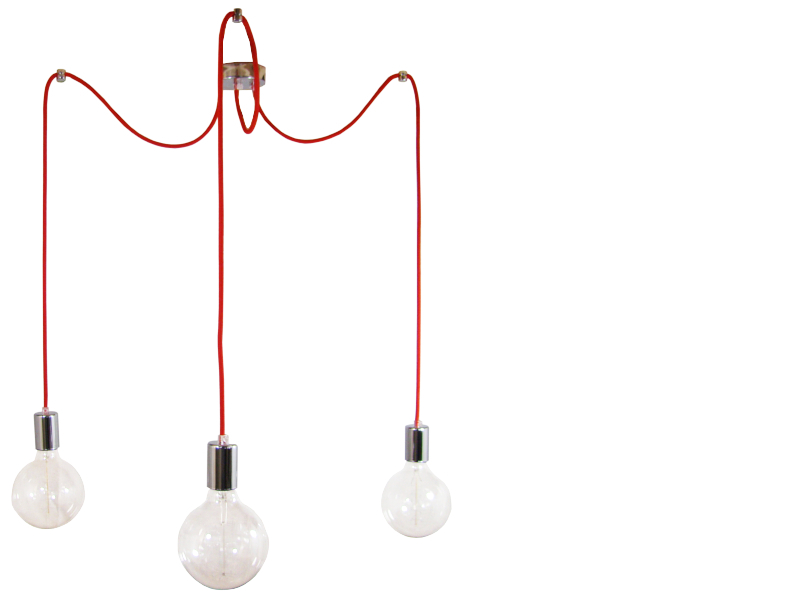 Závěsná Lampa Pavouk 3 Spider 3 Spinne 3 Chrom