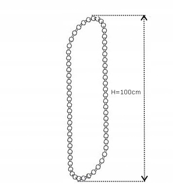 

Łańcuszek do rolet rolety pętla dzień-noc H=100cm