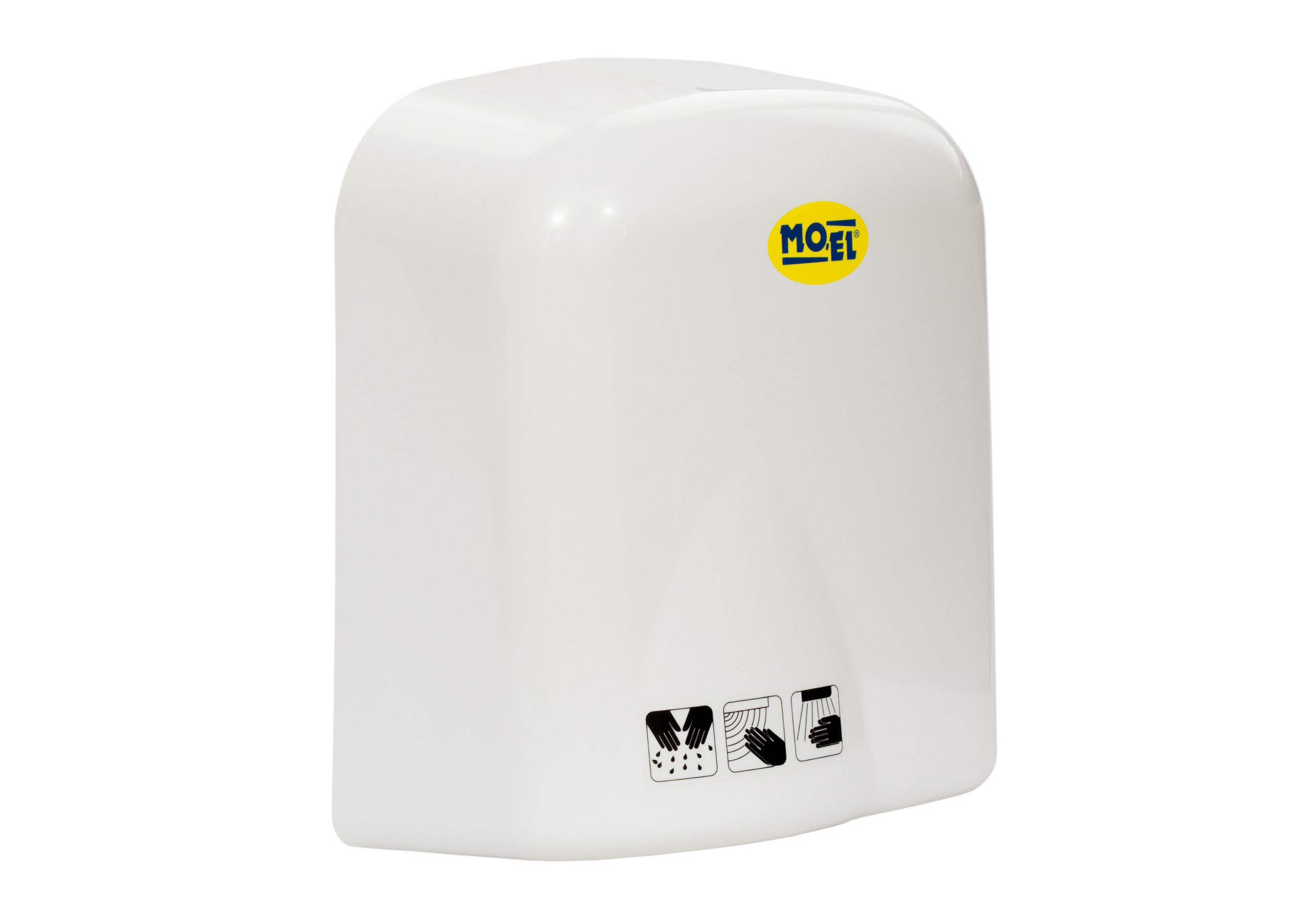 Sušička rúk biela hotelová 715 Mo-el 1650 W elektrická do kúpeľne