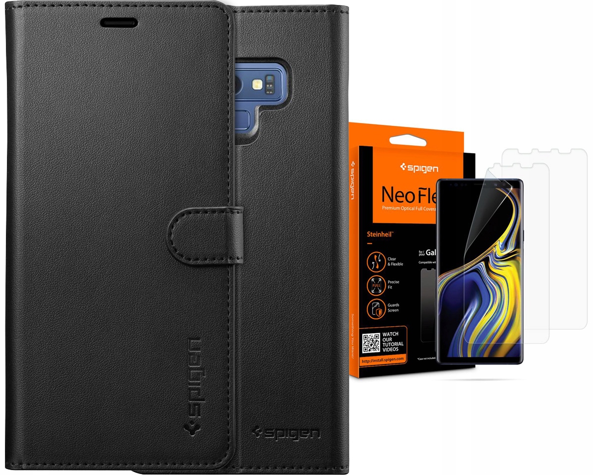 

Etui + folia Spigen do Galaxy Note 9, obudowa, W