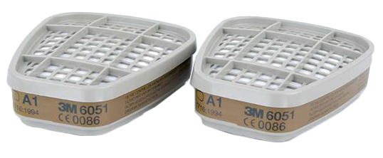 ORYGINALNE FILTRY 6051 A1 2SZT DO MASKI 3M Rodzaj filtra Filtry chroniące przed gazami i parami
