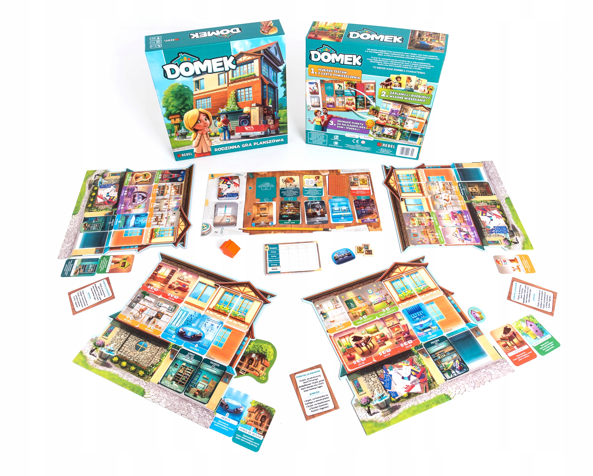 GRA DOMEK PLANSZOWA RODZINNA REBEL Stan opakowania oryginalne