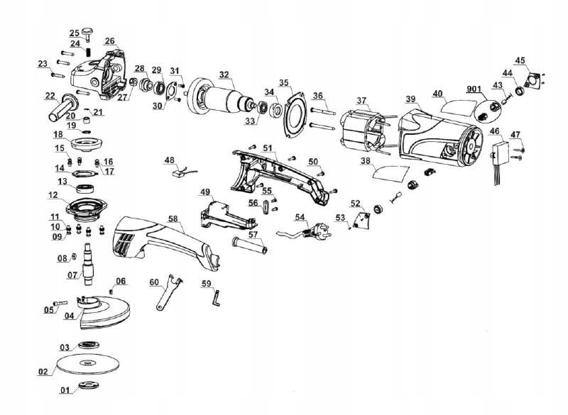 Blokada koła przekładni Einhell BT-AG 2000 A-WS Kod producenta 443062002025_00