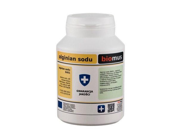 

Alginian Sodu czysty Alginat 100g Biomus