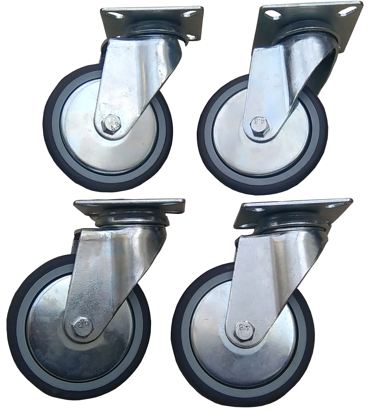 Kolečko kolečka 100 mm 320 kg, sada 4 ks