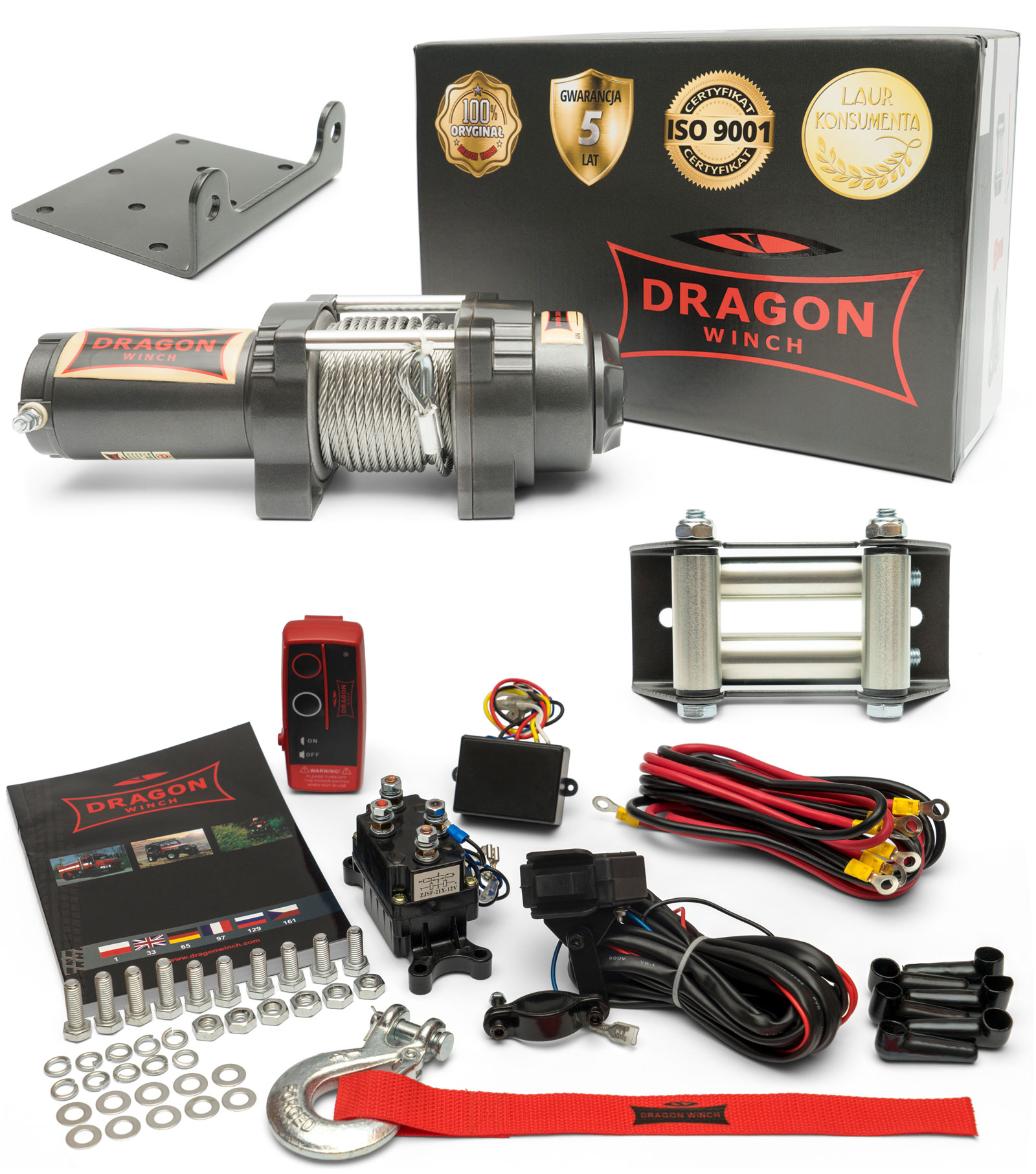 WYCIAGARKA WCIAGARKA ELEKTRYCZNA DWH3000HD QUAD12V Weight with packaging 10 kg