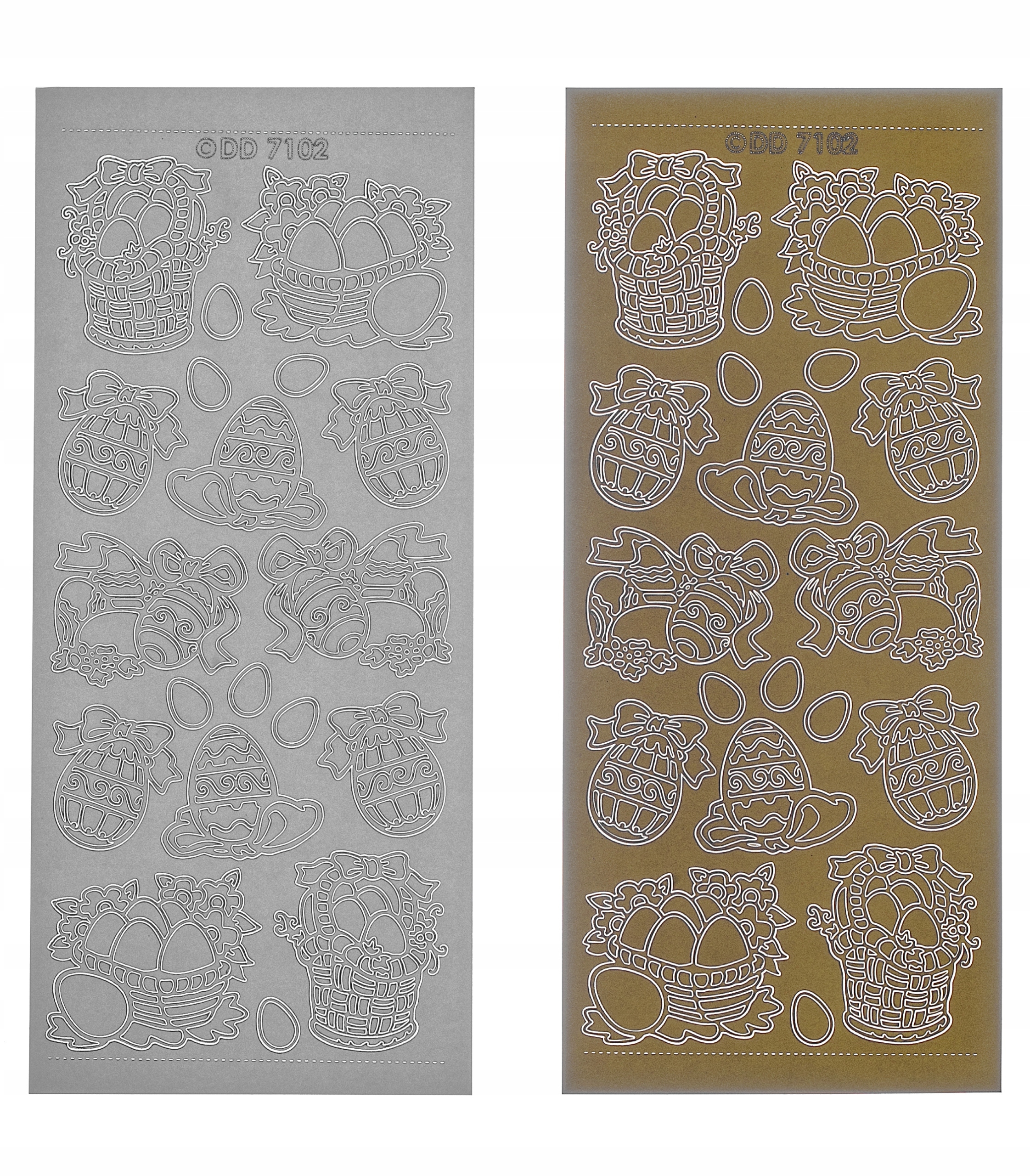 STICKERSY NAKLEJKI WIELKANOC nr JO-228 Kolor dominujący złoty