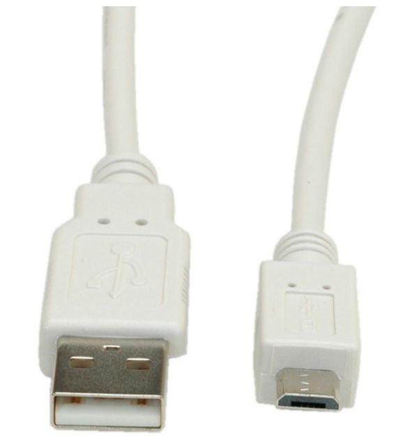 

Kabel Usb 2.0, A Micro Usb, 1,8M, Biały, Telefon