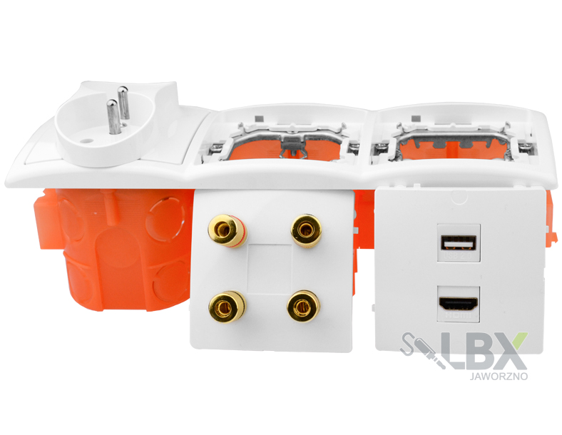 Gniazdo ścienne podtynkowe 1USB 1HDMI 4G 2x230V EAN (GTIN) 5904347210373