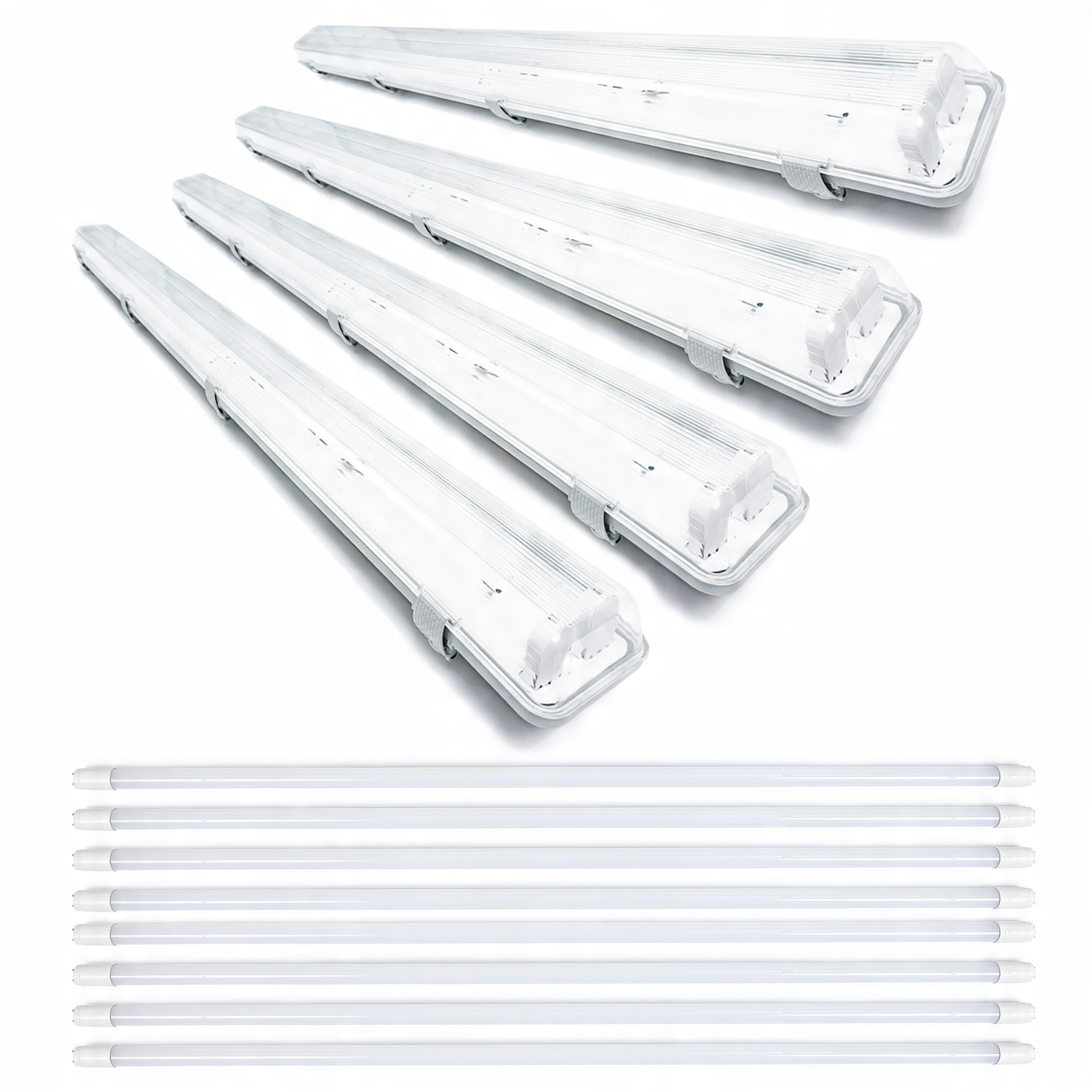 

4x Oprawa Hermetyczna 120 8x Świetlówka Led Blacha
