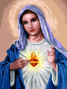 Výšivka křížková sada, kaňka mulina jehly 30x40cm Marie 7254 Gobelinek