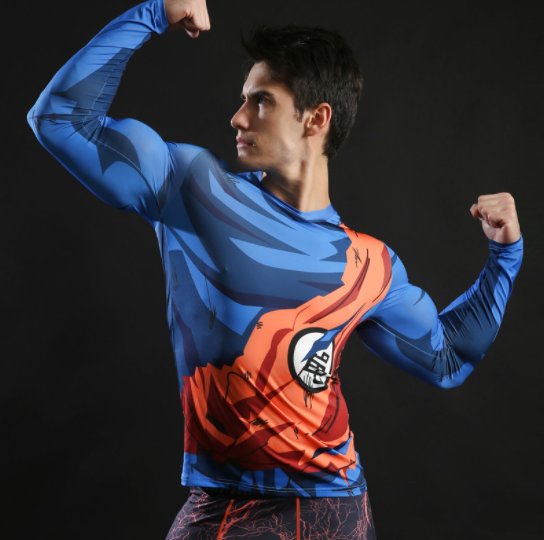 Koszulka termoaktywna Dragon Ball Son Goku Strój Rozmiar 3XL