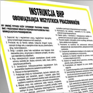 

Instrukcja Bhp ręcznego przewożenia towarów