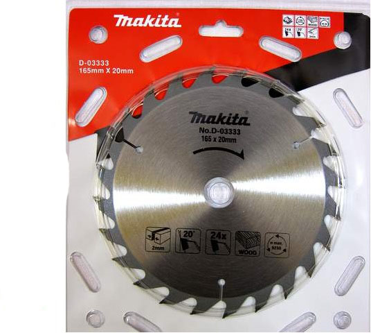 

Tarcza Widiowa Do Drewna Makita D-03333 165MMx20MM