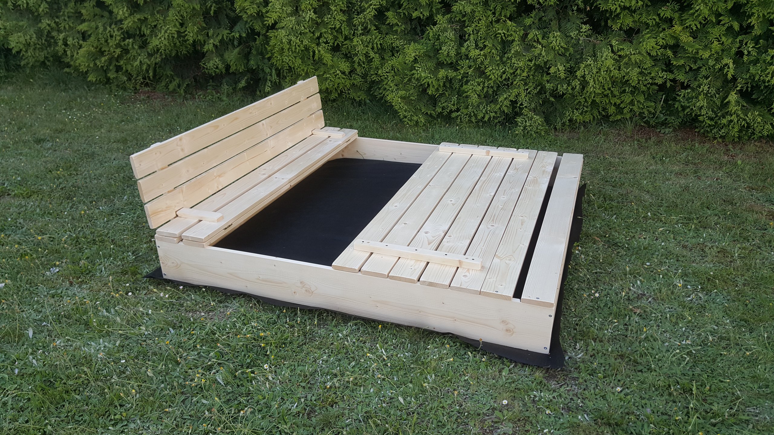 Piaskownica 150x150 ławeczki + stolik +GRATIS Marka inna