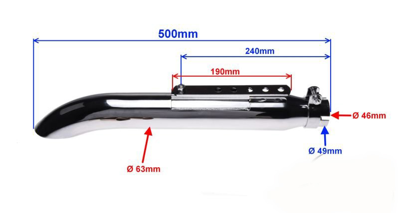 TŁUMIK WYDECH GŁOŚNY YAMAHA HONDA CHOPPER 2 SZTUKI EAN (GTIN) 6925232980019