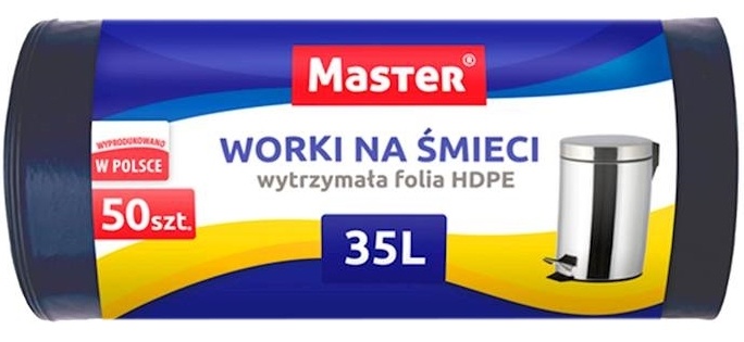 

Worki Na Śmieci 35L 50 Szt. Foliowe Hdpe