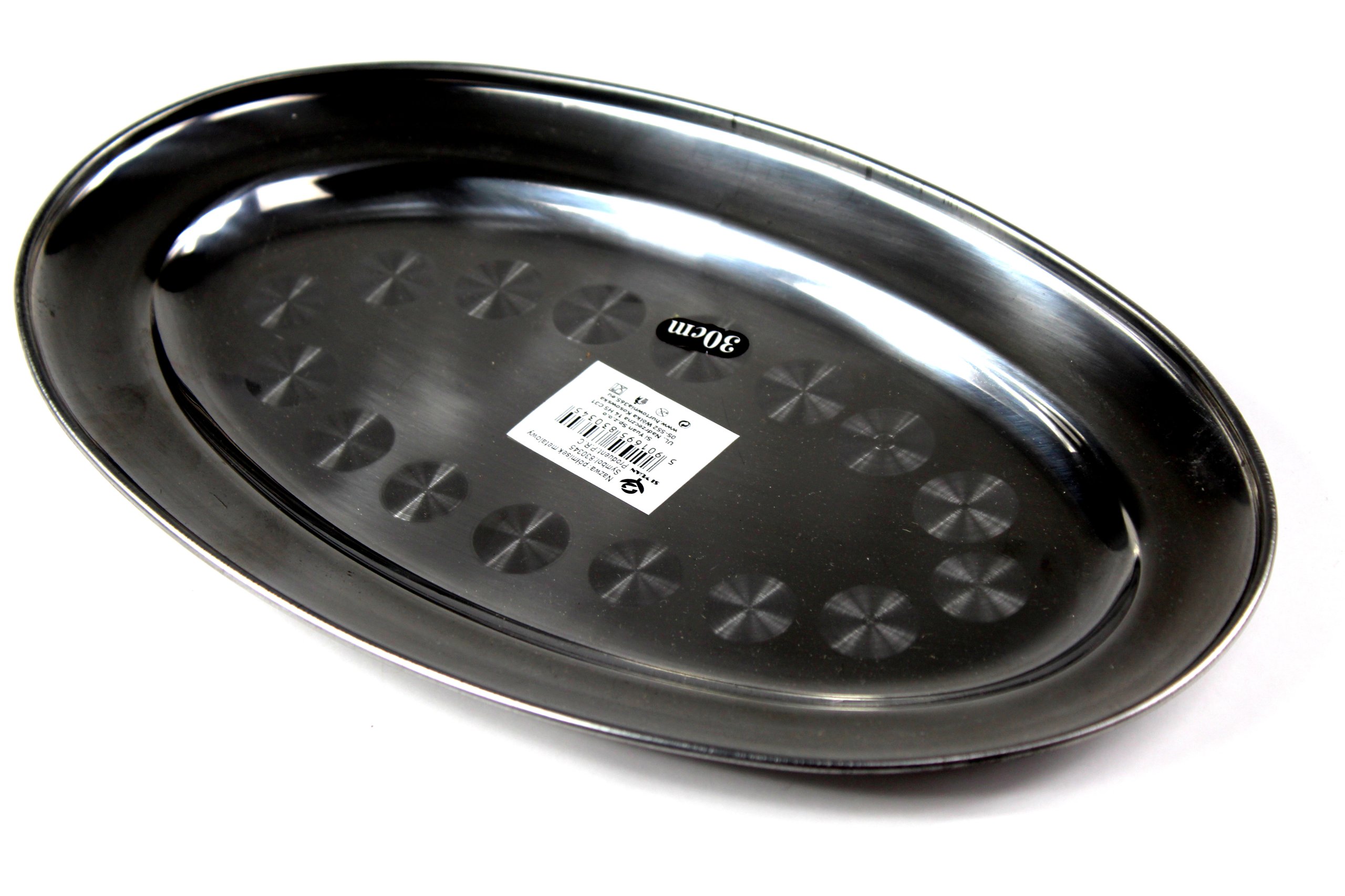 

Taca Tacka Metalowa Owalna Nierdzewna 29x18cm TC7