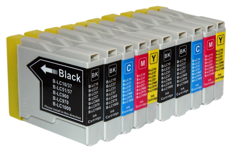 

10x Tusze Do Brother DCP-330C DCP-350C DCP-357C