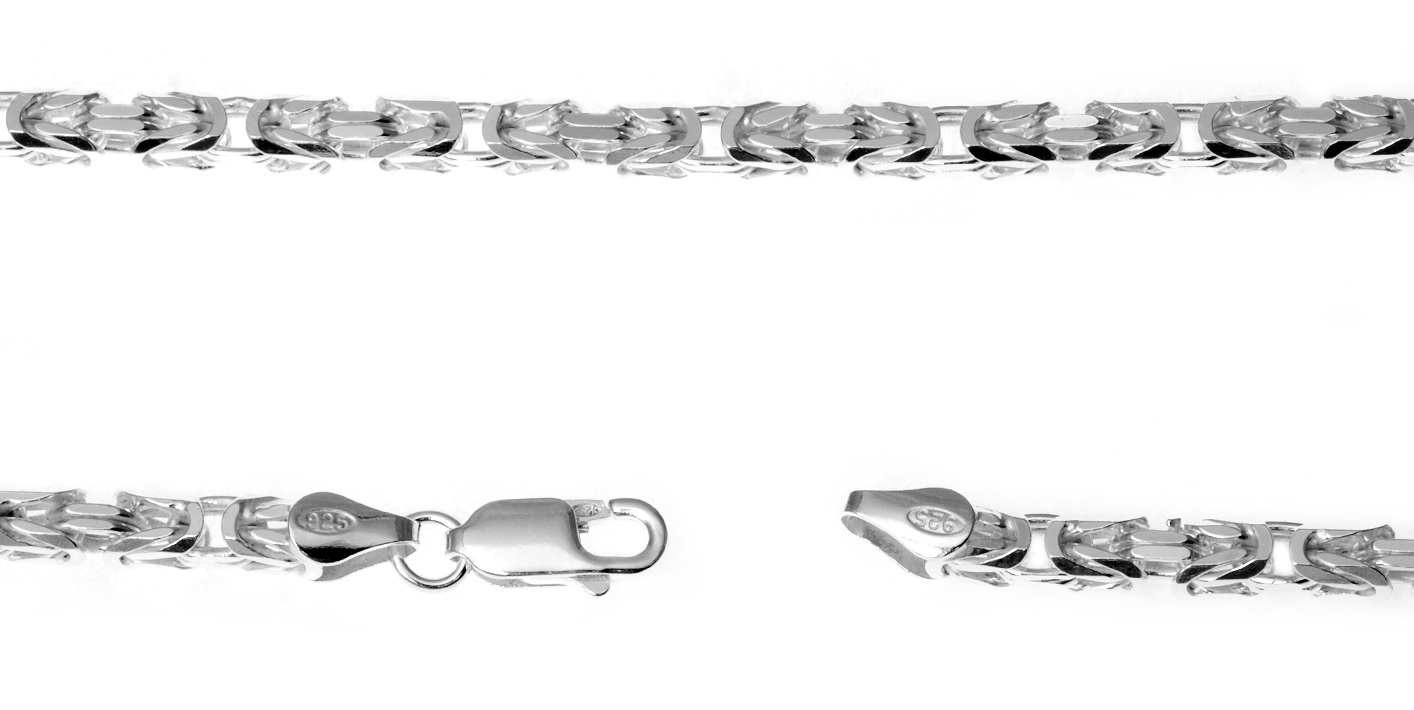 Stříbrný Řetízek Byzantýna 45 CM 3,5 MM!