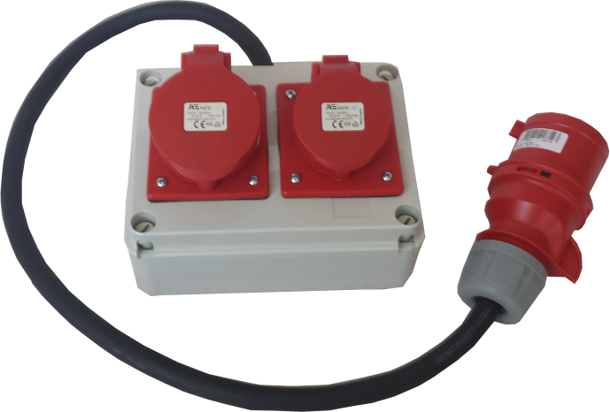 Prodlužovací kabel Wej: 16A Výstup: 16A 32A 1 m