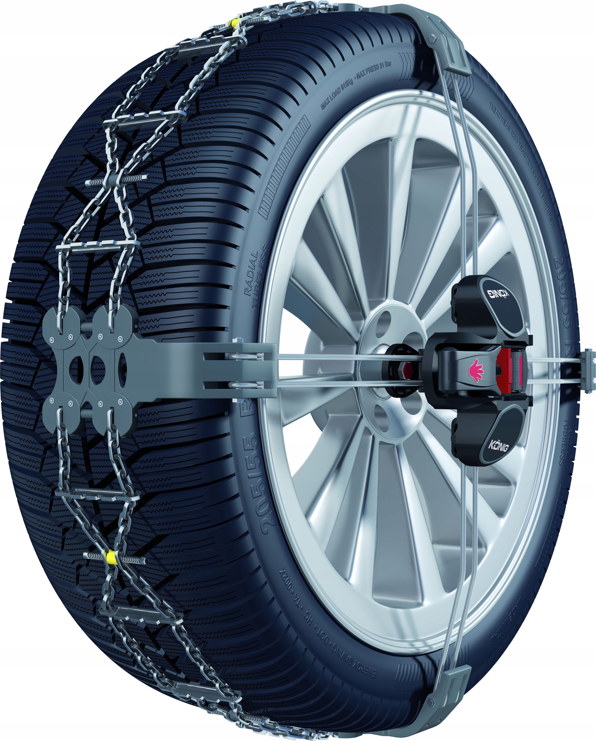 Łańcuchy THULE KONIG K-SUMMIT K23 K 23 215/40 R18 Waga produktu z opakowaniem jednostkowym 8 kg