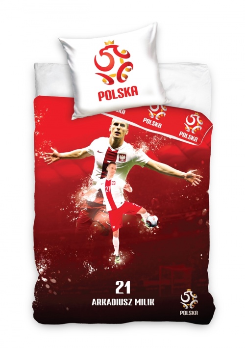 POŚCIEL POLSKA ORŁY REPREZENTACJA LEWANDOWSKI 160 Szerokość poduszki 80 cm