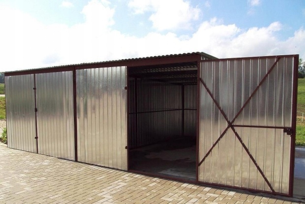 Garaż blaszany BLASZAK WZMOCNIONY garaże 3x5 RATY Długość 5 m