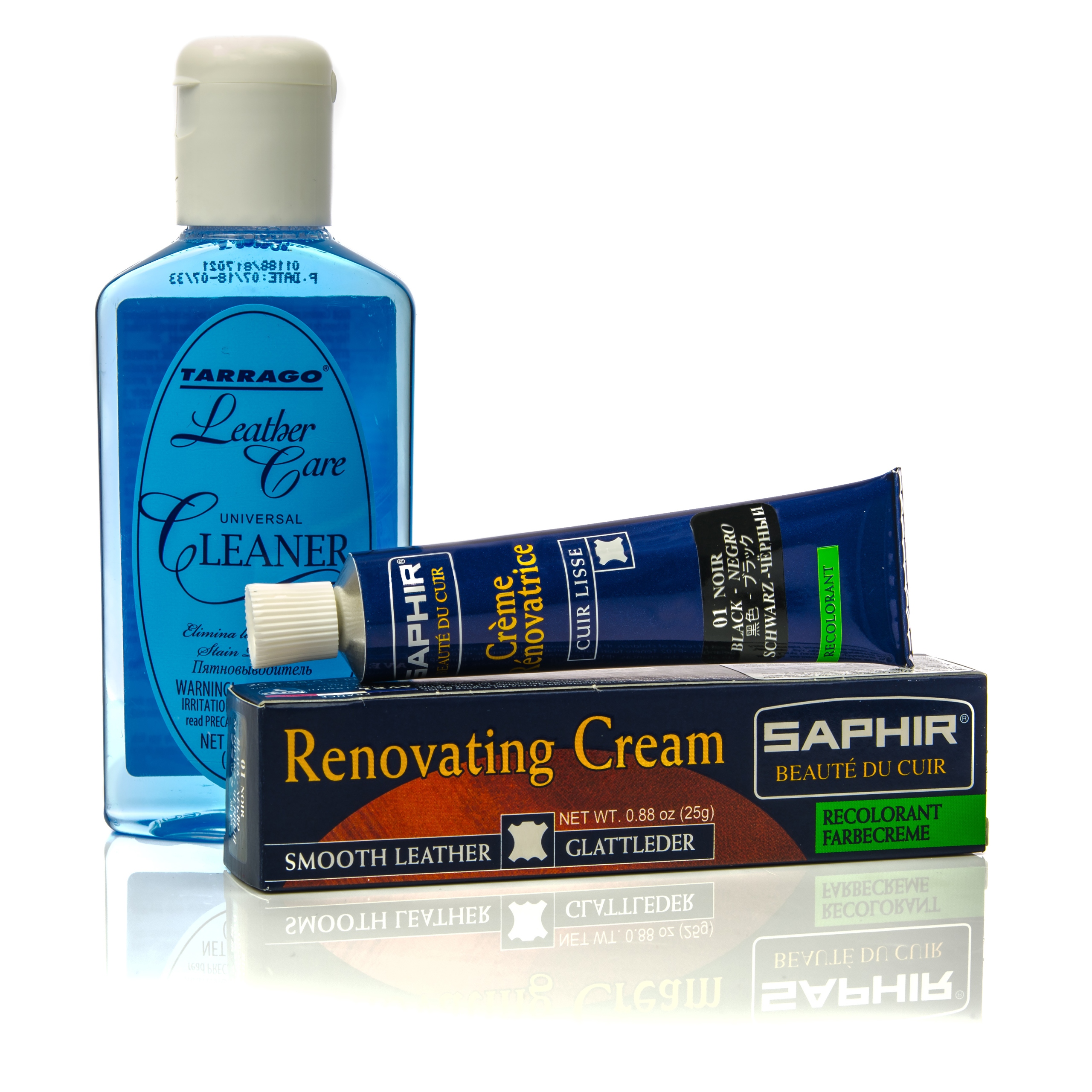 

Zestaw Saphir KREM+CLEANER+4SZMATKI Renowacja Skór