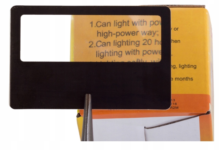 SZKŁO POWIĘKSZAJĄCE IDEALNE DO CZYTANIA SOCZEWKA FRESNELA Rodzaj lupa