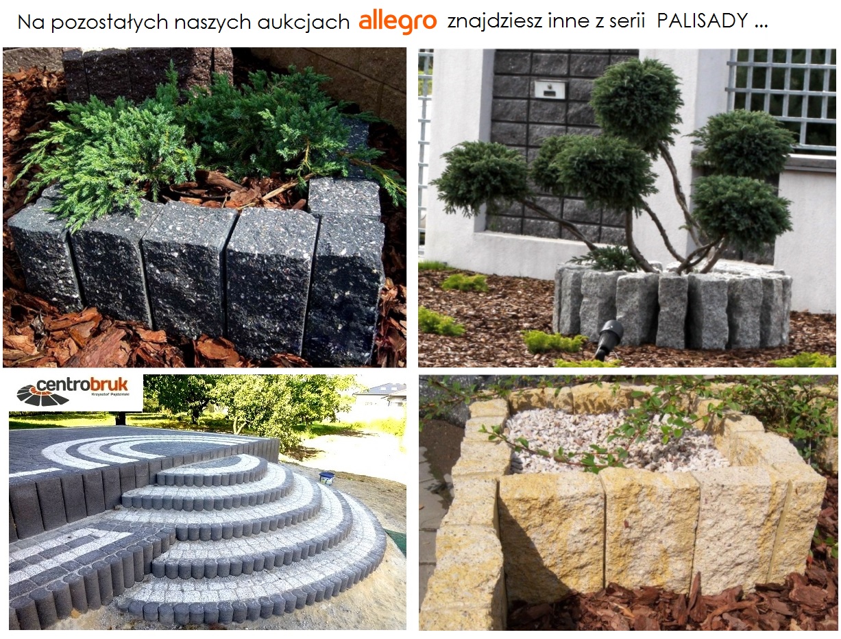 PALISADA NOSTALIT 60 cm OBRZEŻE Prostokąt PROMOCJA Kod producenta 01