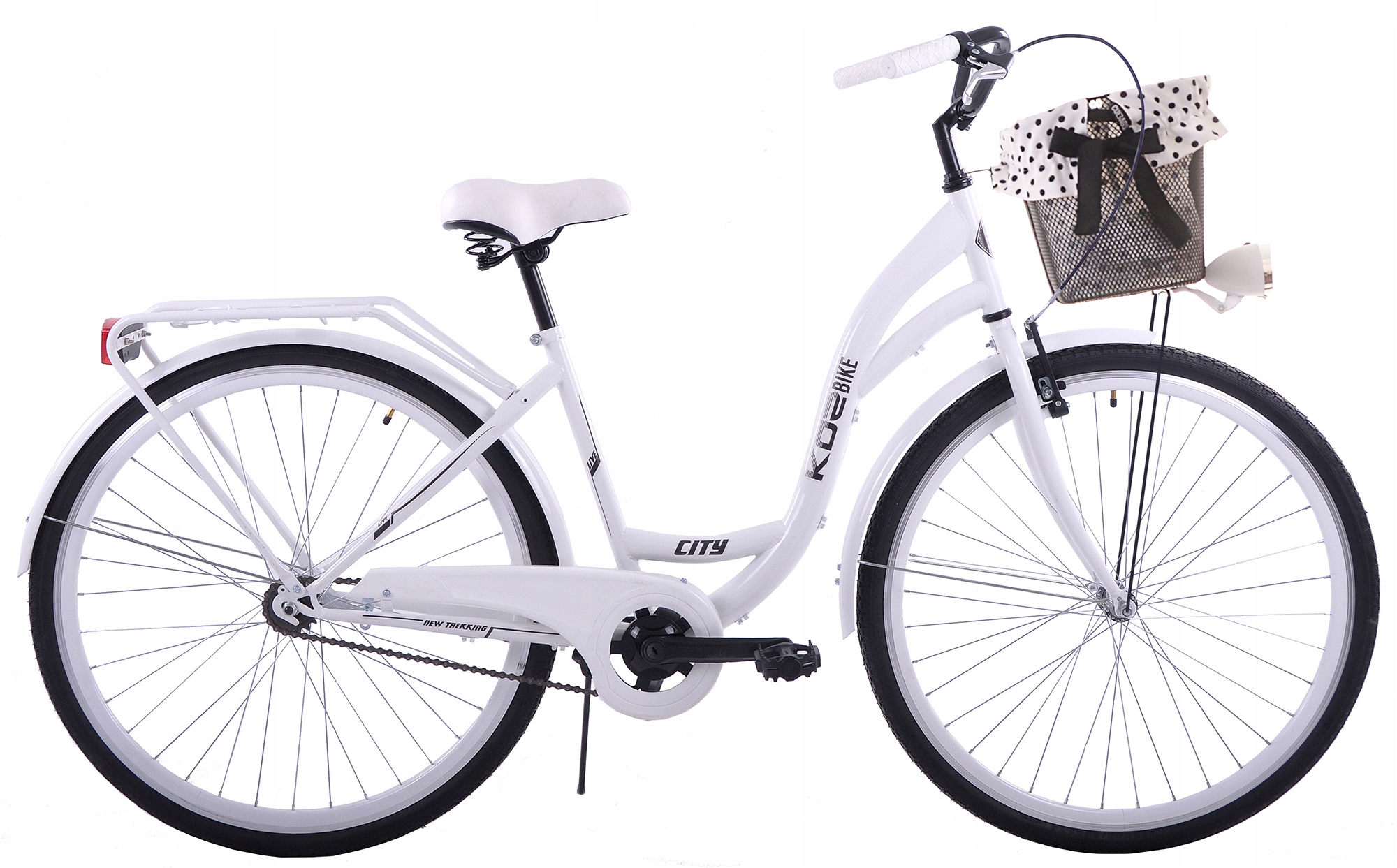 

Damski Rower Miejski 28 Damka 1bieg KOZBIKE25 Kosz