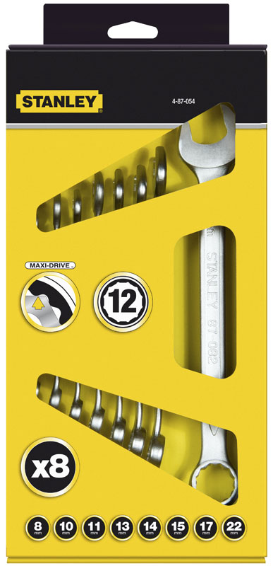 

Stanley Klucze płaskooczkowe 8szt. 8-22mm 87-054