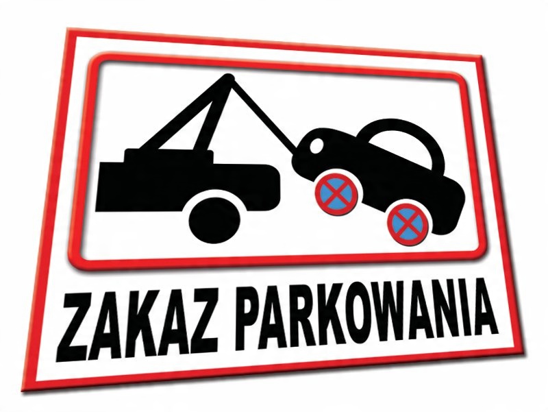 

Tabliczka Zakaz Parkowania Znak tablica parking