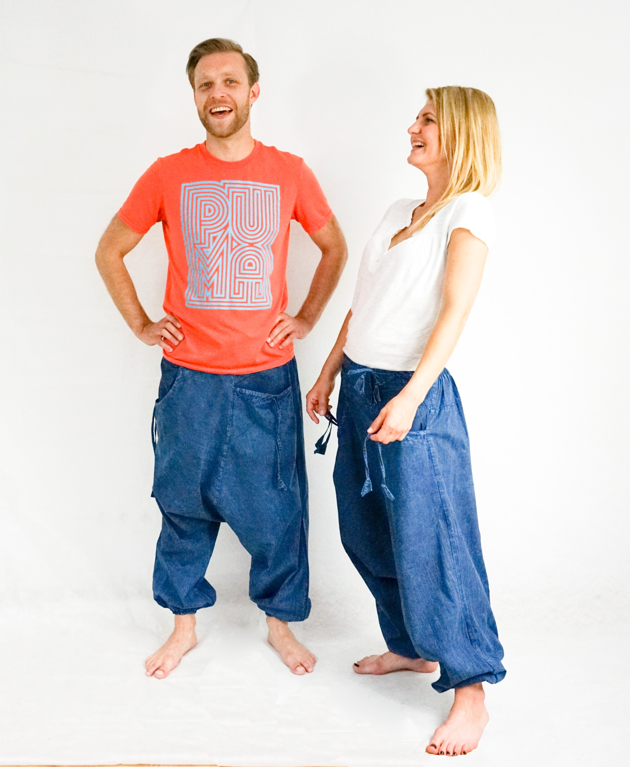 INDIE,SZARAWARY/unisex/Blue stonewashed Stan (wysokość w pasie) średni