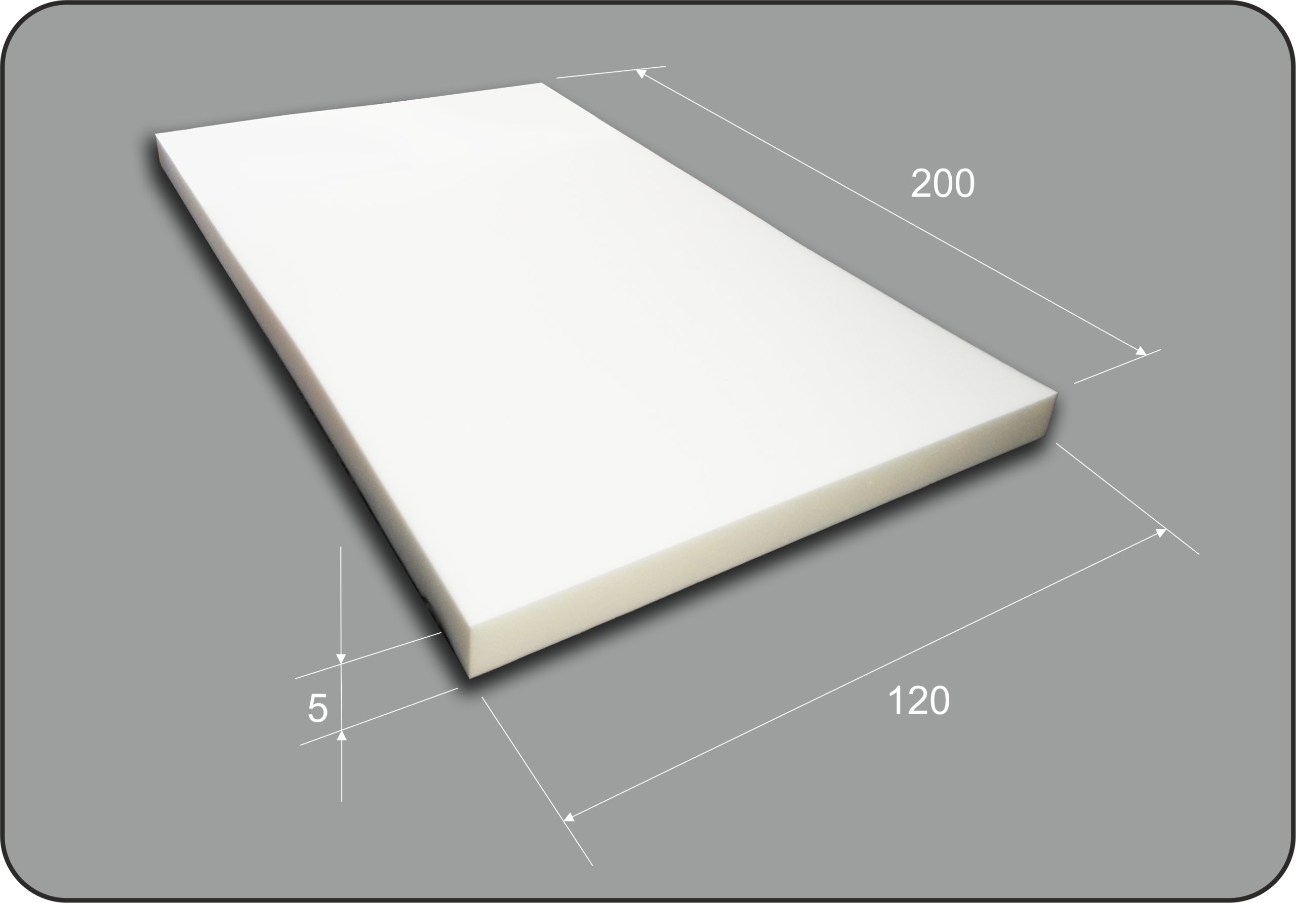 PIANKA TAPICERSKA MEBLOWA GĄBKA T18 200X120X5 cm Rodzaj pianka