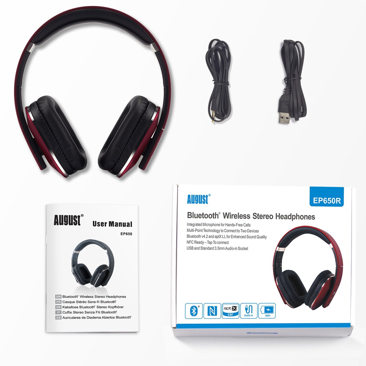 Ep650 Bluetooth Headphones August Headphones Ep650 Instructions