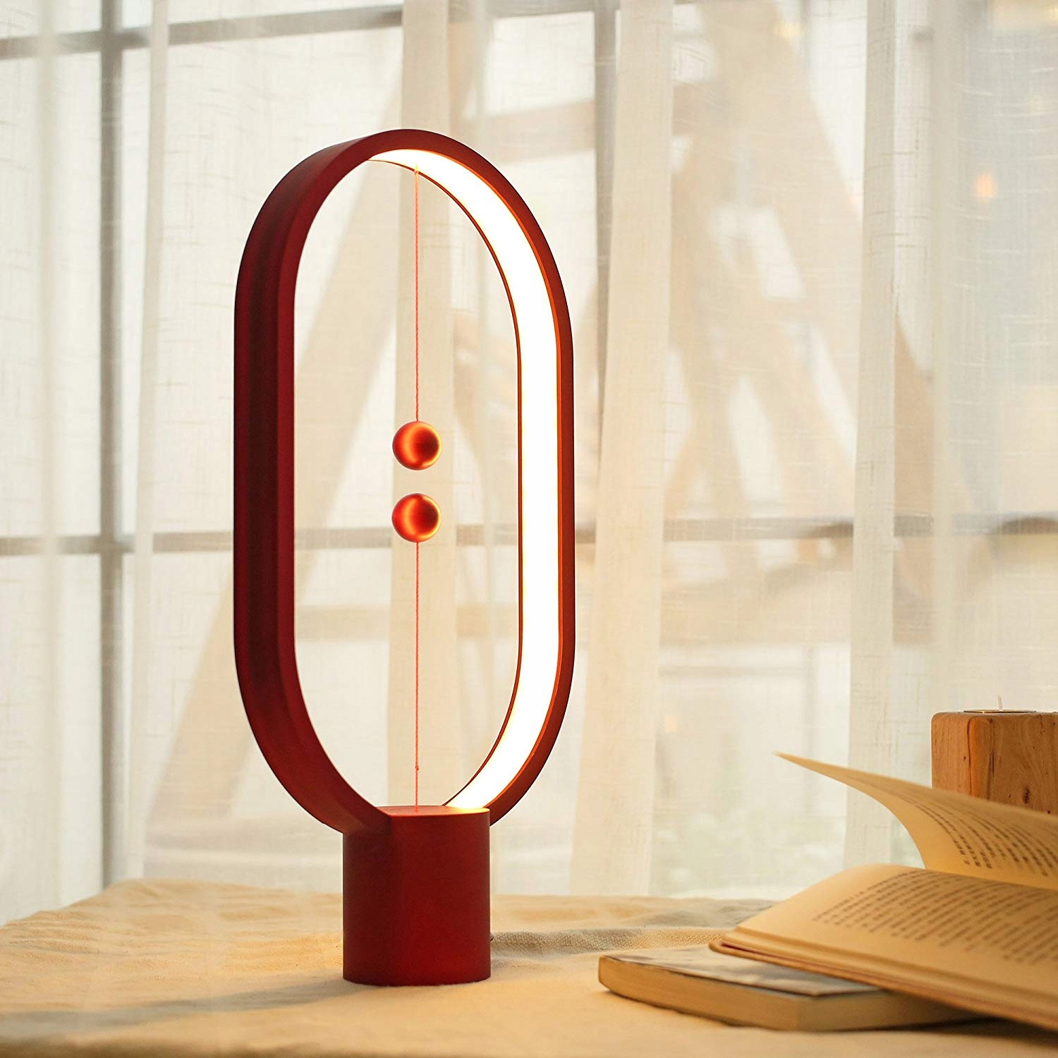 Lampa USB - Heng Balance Lamp - Ellipse - czarna Producent Allocacoc