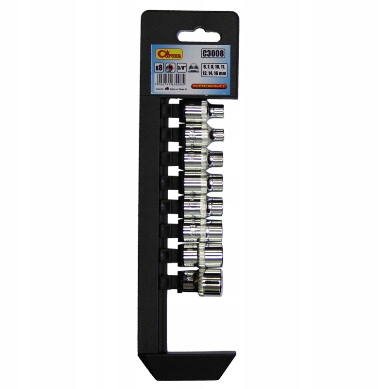Zestaw nasadek Torx 3/8 Corona C3008 E6-E16 8el.