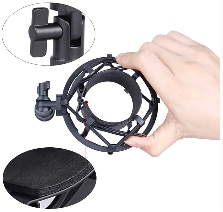 KOSZ ANTYWIBRACYJNY SHOCK DO MIKROFONÓW 43-47mm Model SHM1