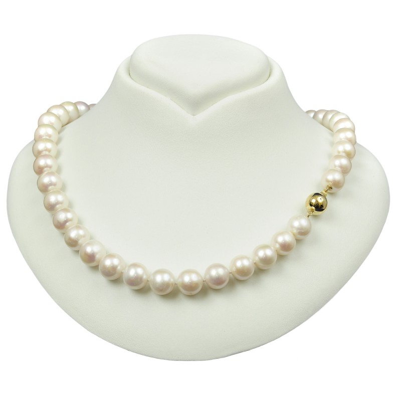 Elitní Zlatý Náhrdelník Z Pravých Perel
