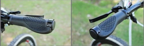 SKRĘCANE CHWYTY ROWEROWE ERGONOMICZNE GRIPY CZARNE Model ERGO CZARNE