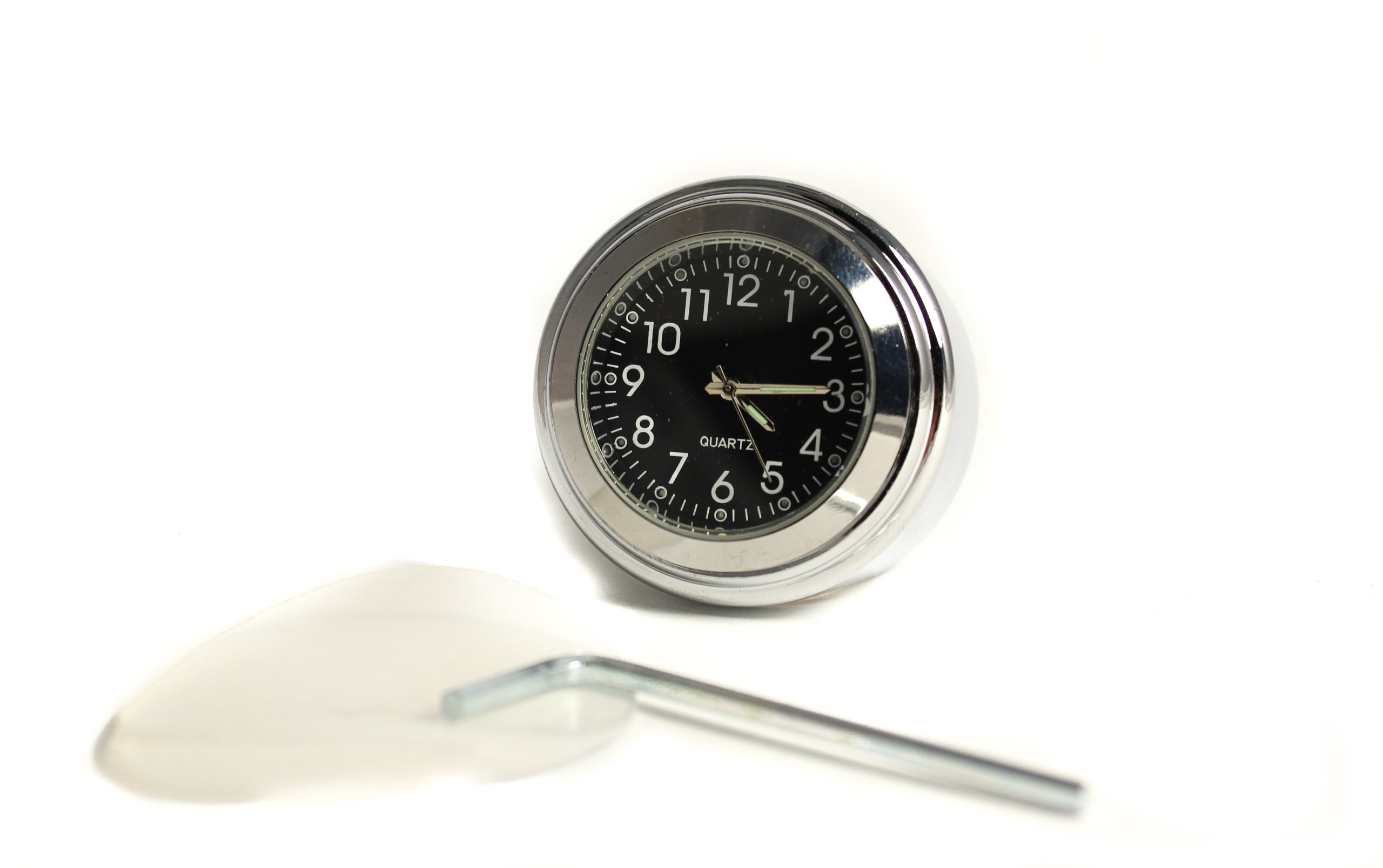 CHROM CHROMOWANY ZEGAREK NA KIEROWNICĘ MOTOCYKLOWY Numer katalogowy producenta K495D