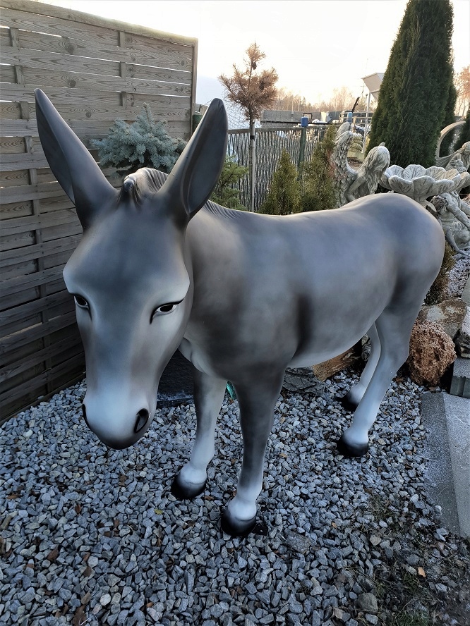 FIGURKA OGRODOWA - SIWY OSIOŁ STOJĄCY XXL model II Producent inna